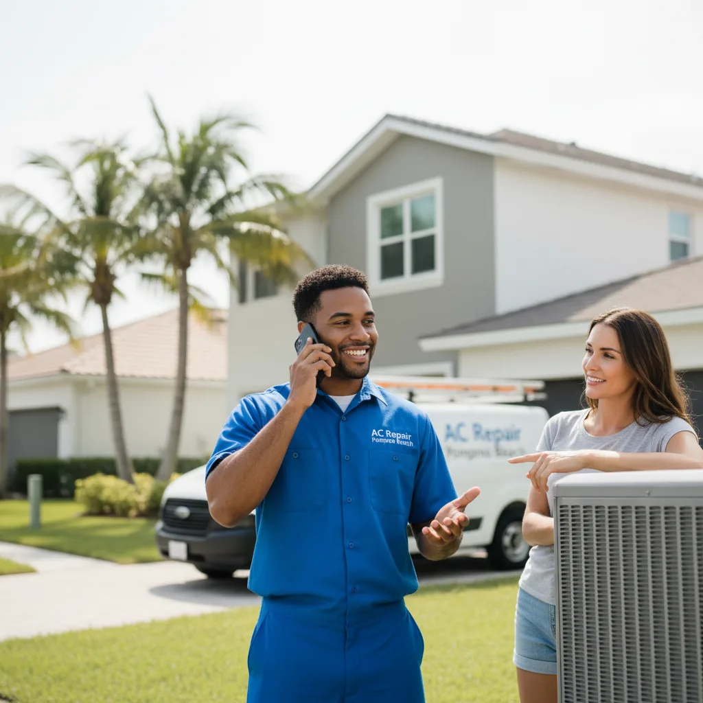 AC Repair Pompano Beach customer support in Deerfield